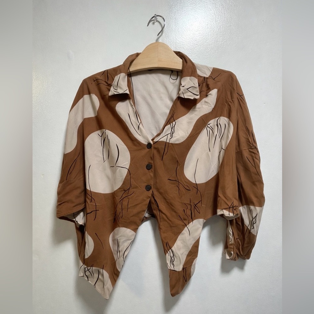 Zara Brown Jacket with Cream Lining